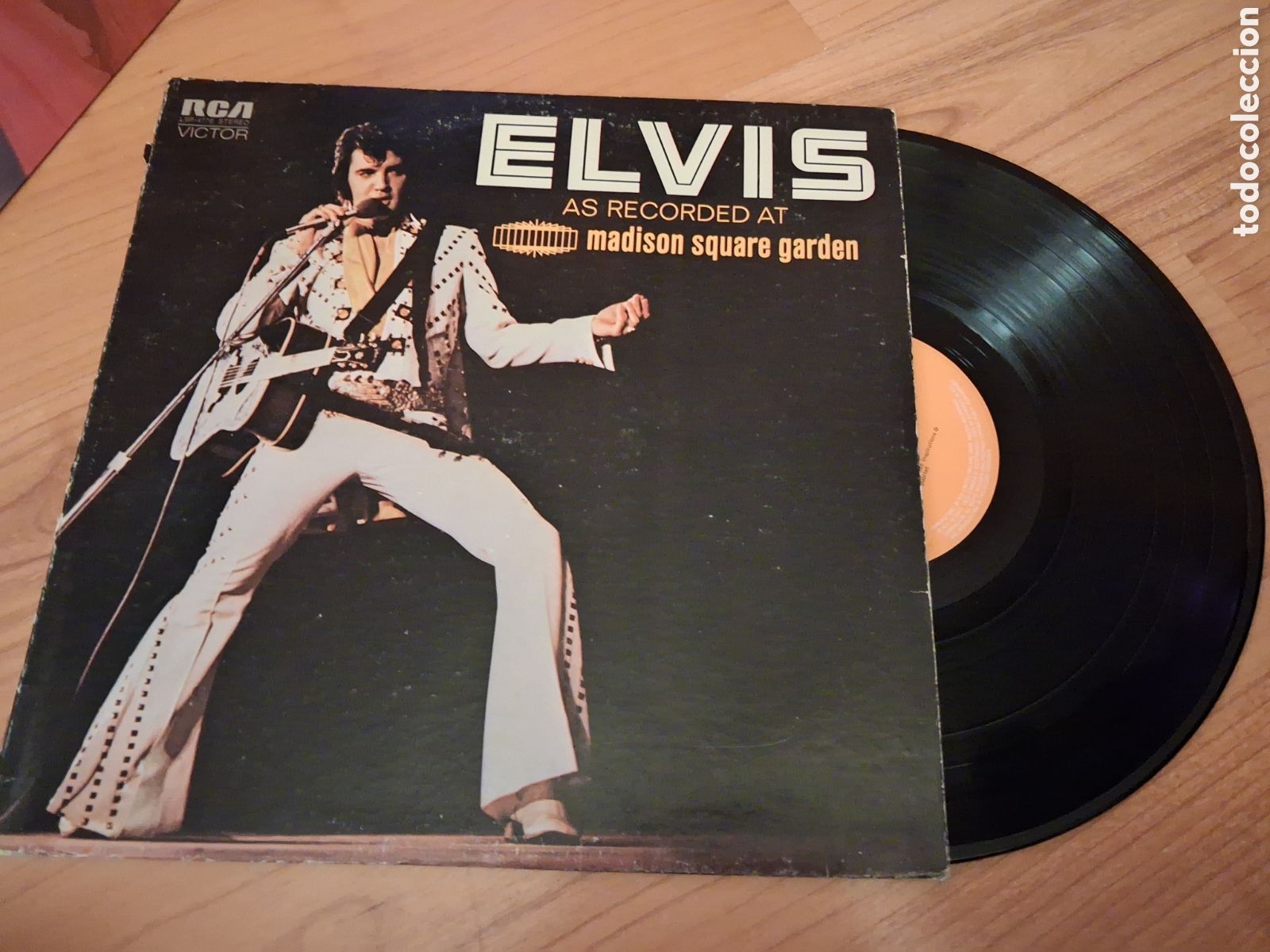 Discos de vinilo: Elvis lp madison square gsrden. Usa - Foto 1