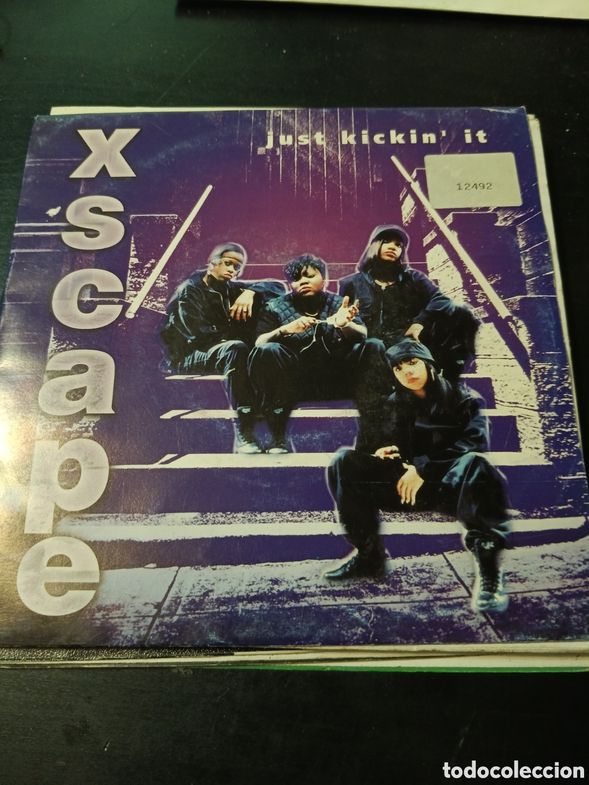 Discos de vinilo: Xscape &ndash; Just Kickin' It. Vinilo 7&rdquo; single promo 1993 Espa&ntilde;a