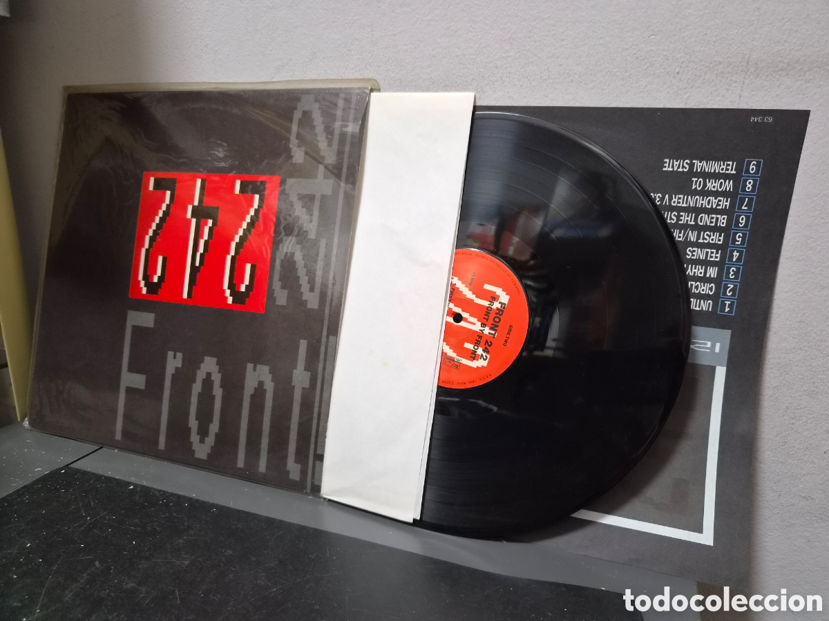 Discos de vinilo: ANTIGUO LP FRONT 242 FRONT BY FRONT ORIGINAL GRAN ESTADO - Foto 1