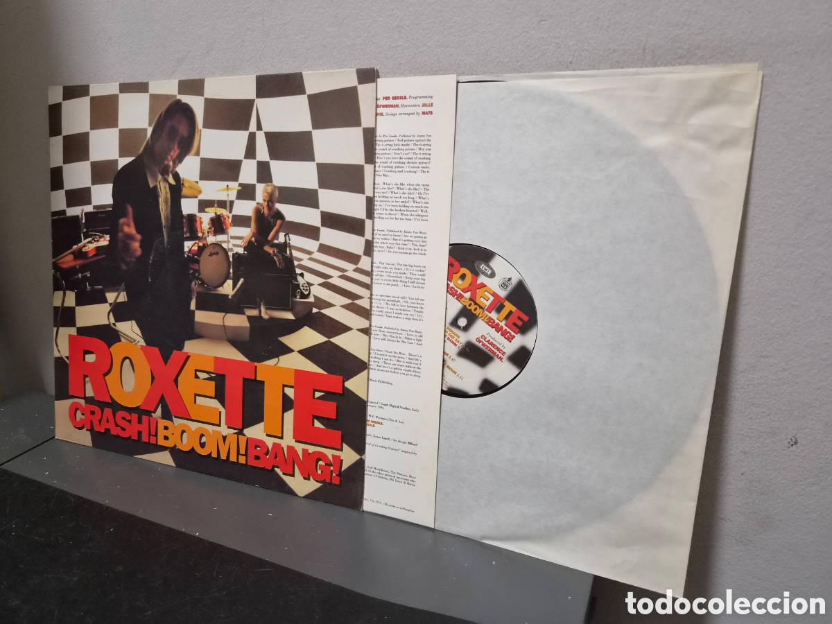 Discos de vinilo: ANTIGUO LP ROXETTE CRAH BOOM BANG ORIGINAL GRAN ESTADO