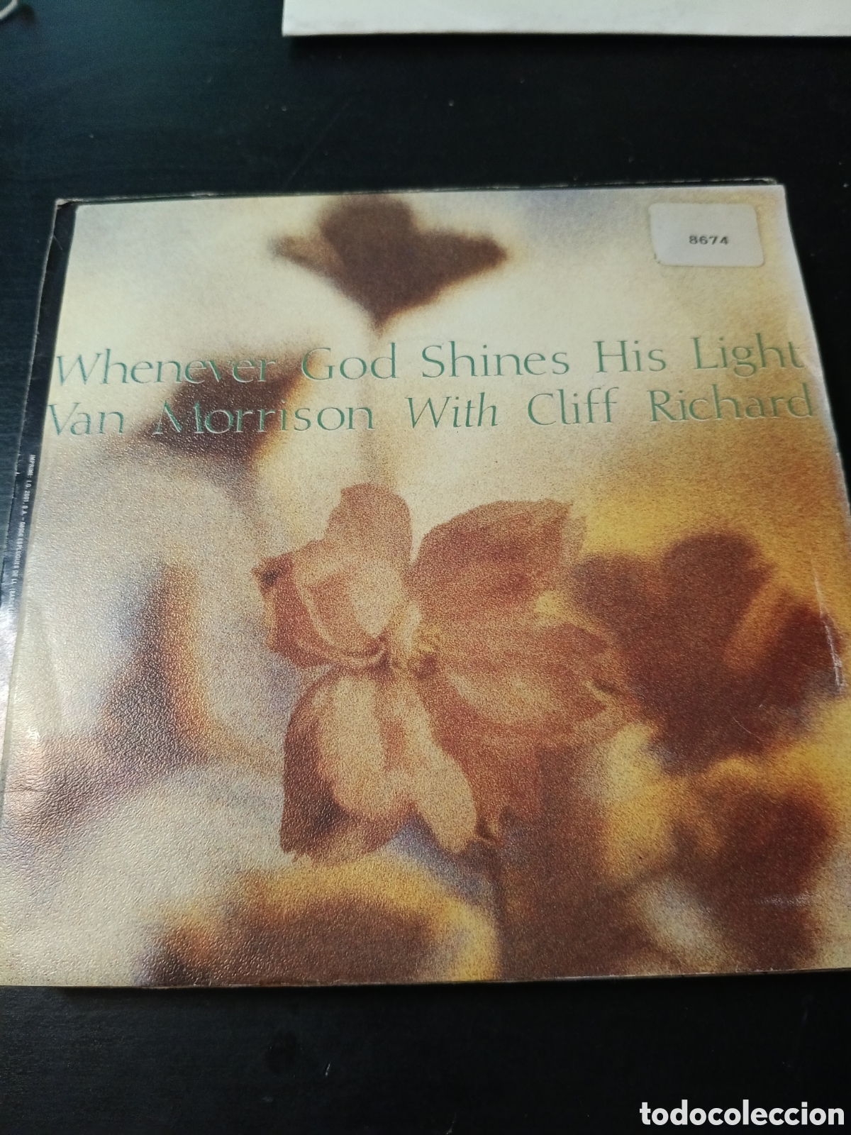 Vinyl records: Van Morrison With Cliff Richard &ndash; Whenever God Shines His Light. Vinilo 7&rdquo; single promo 1989 Espa&ntilde;a