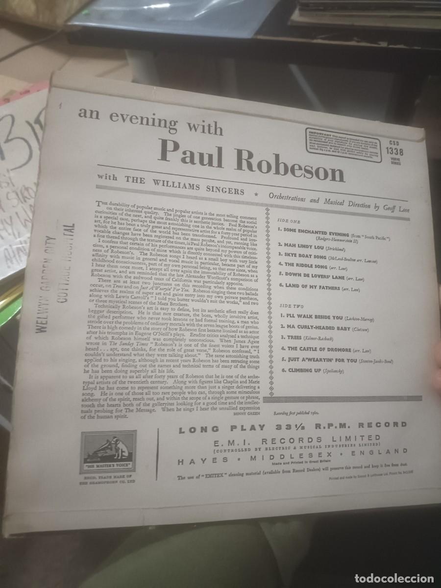 Discos de vinilo: DISCO LP PAUL ROBESON - Foto 2