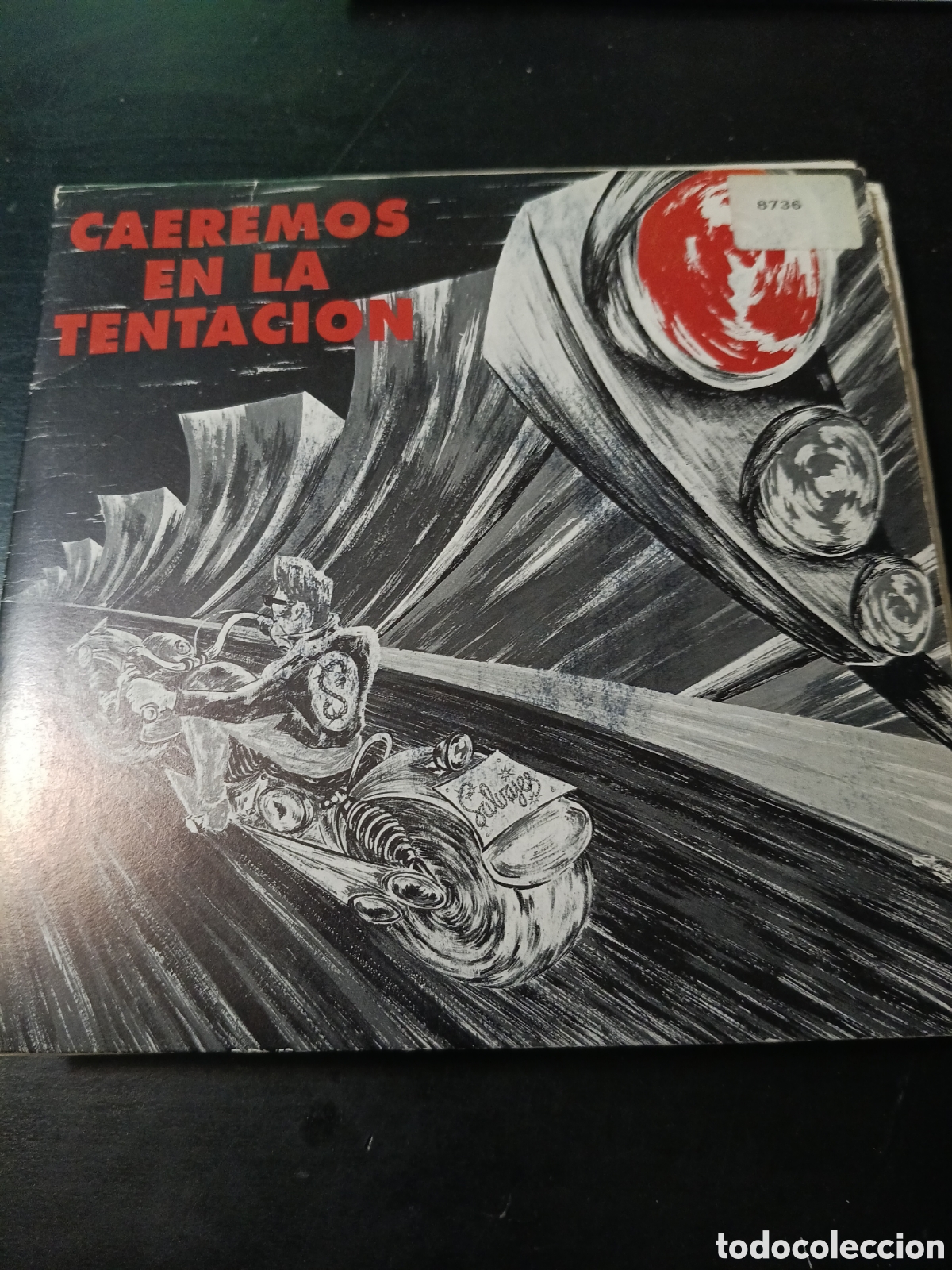 Discos de vinilo: Los Salvajes &ndash; Caeremos En La Tentacion. Vinilo 7&rdquo; single promo 1990 Espa&ntilde;a