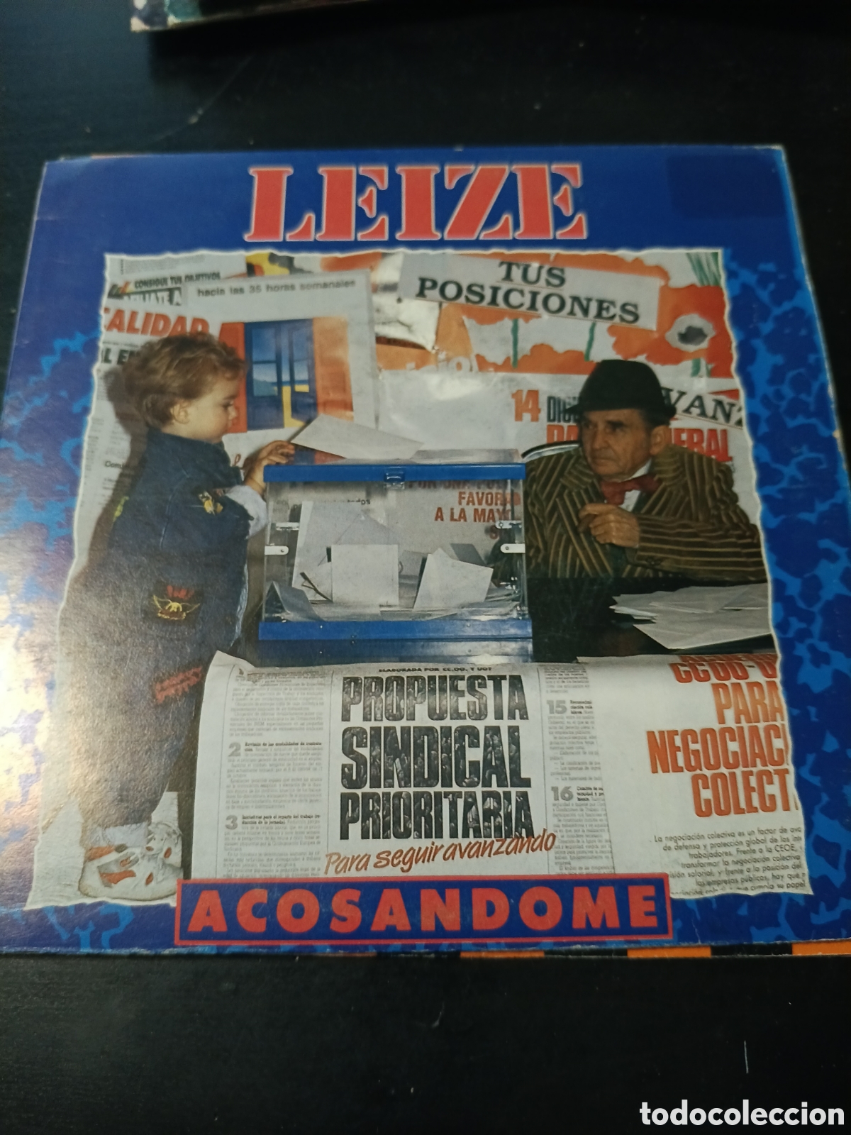 Discos de vinilo: Leize &ndash; Acosandome. Vinilo 7&rdquo; single 1991 Espa&ntilde;a