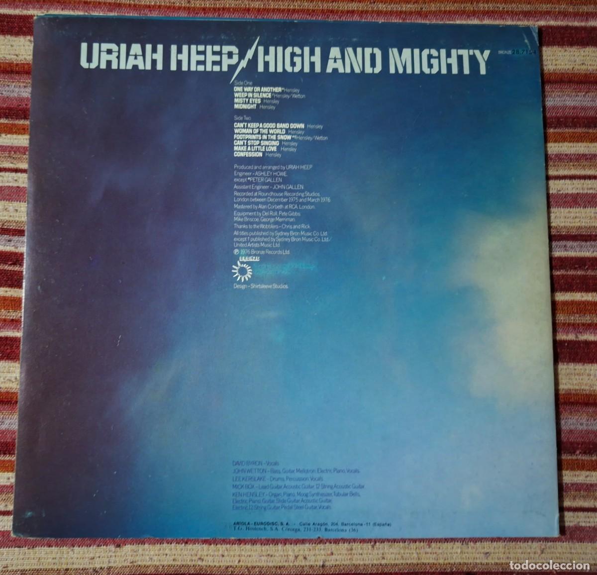 Discos de vinilo: URIAH HEEP - HIGH AND MIGHTY - LP - Foto 2