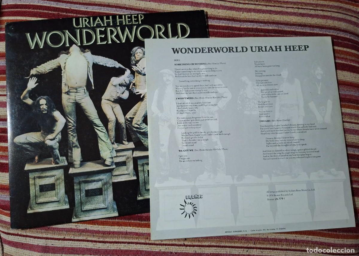 Discos de vinilo: URIAH HEEP - WONDERWORLD - LP - Foto 3