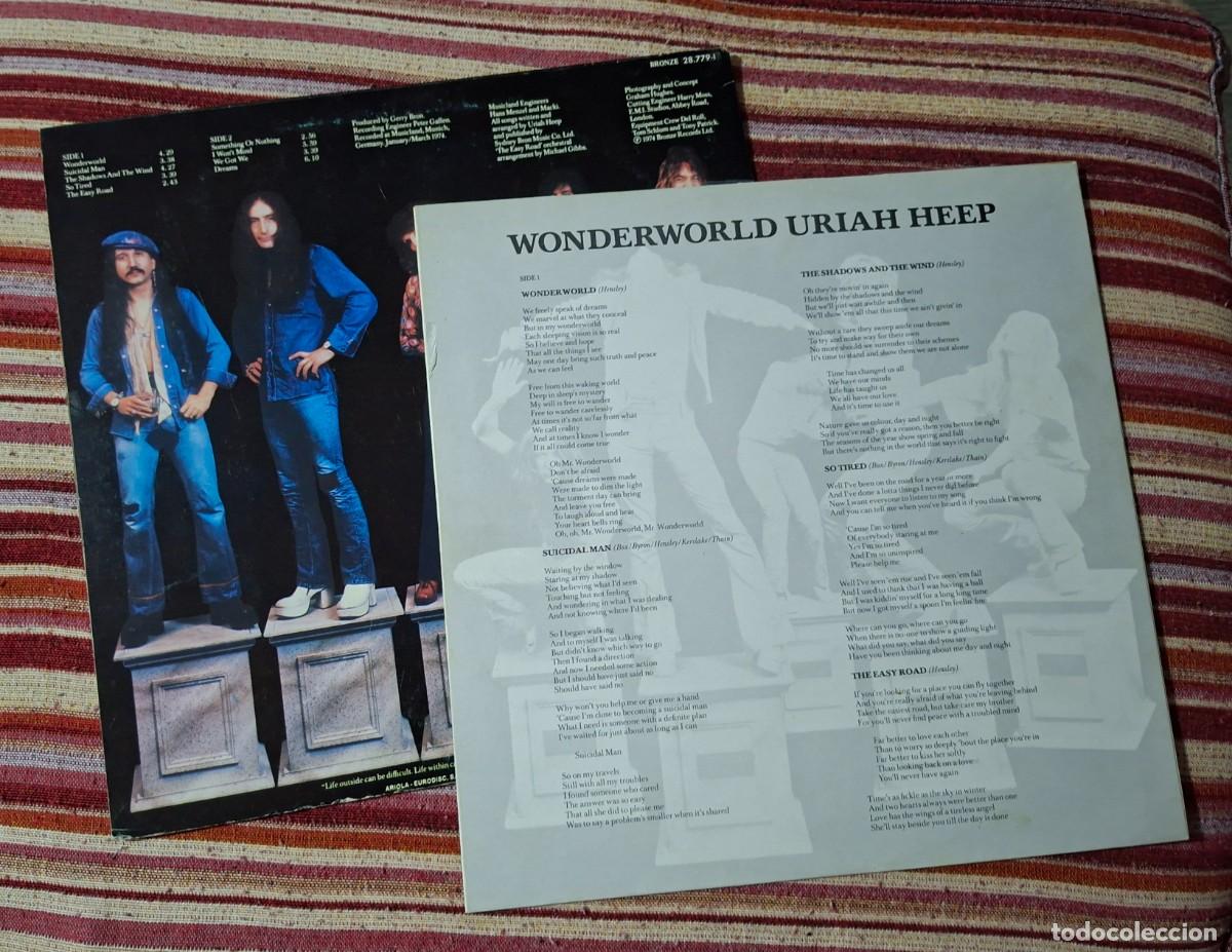 Discos de vinilo: URIAH HEEP - WONDERWORLD - LP - Foto 4