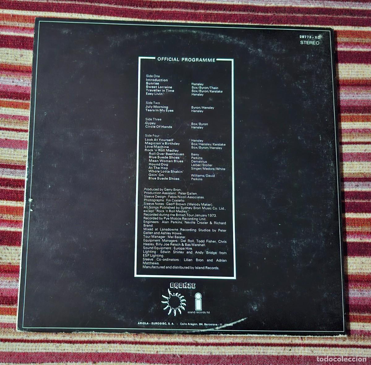 Discos de vinilo: URIAH HEEP - LIVE JANUARY 1973 - 2 LPS - Foto 2
