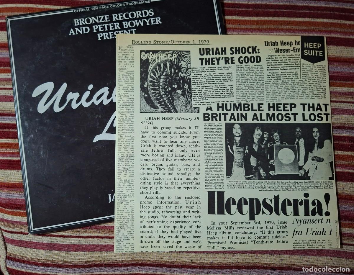Discos de vinilo: URIAH HEEP - LIVE JANUARY 1973 - 2 LPS - Foto 7