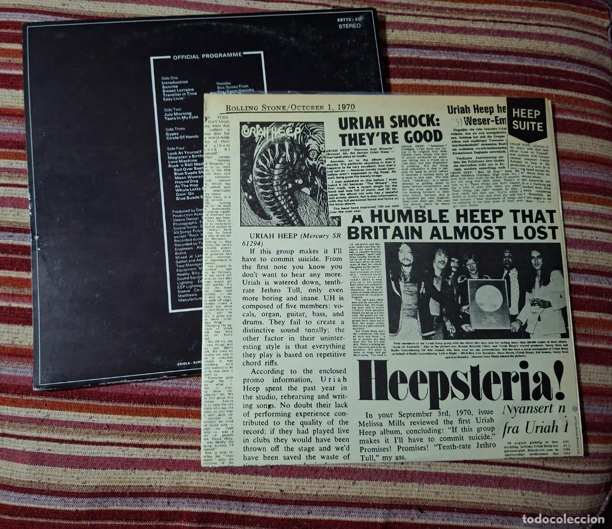 Discos de vinilo: URIAH HEEP - LIVE JANUARY 1973 - 2 LPS - Foto 8