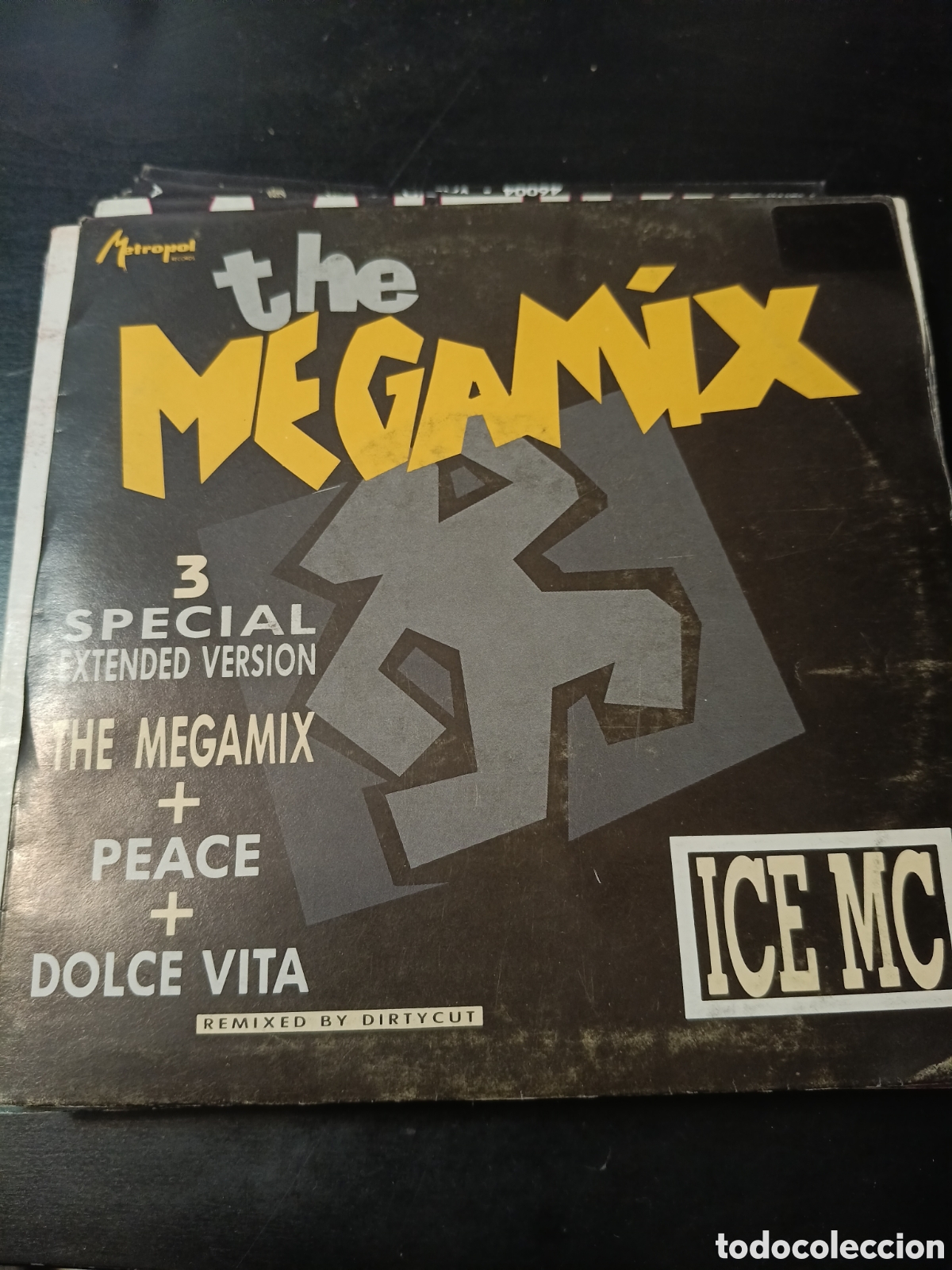 Discos de vinilo: ICE MC &ndash; The Megamix. Vinilo 7&rdquo; single promo 1990 Espa&ntilde;a