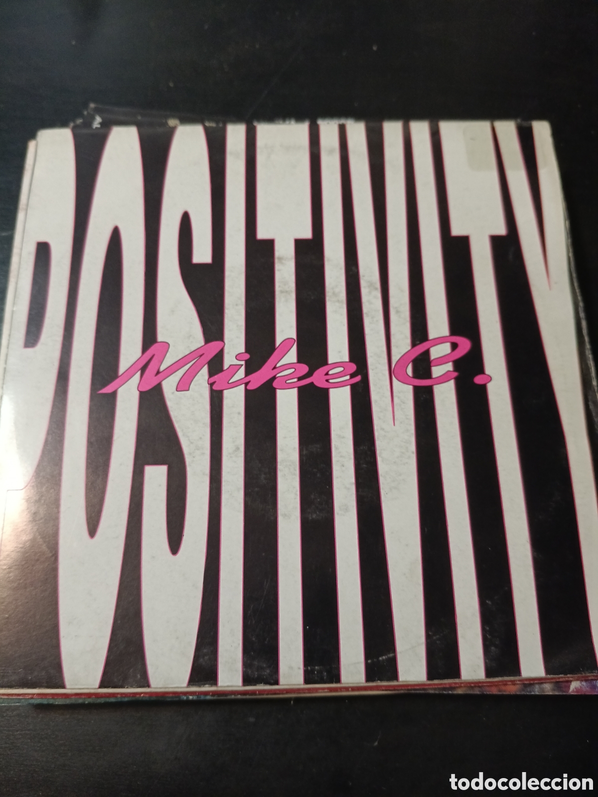 Discos de vinilo: Mike C. &ndash; Positivity. Vinilo 7&rdquo; single promo 1990 Espa&ntilde;a