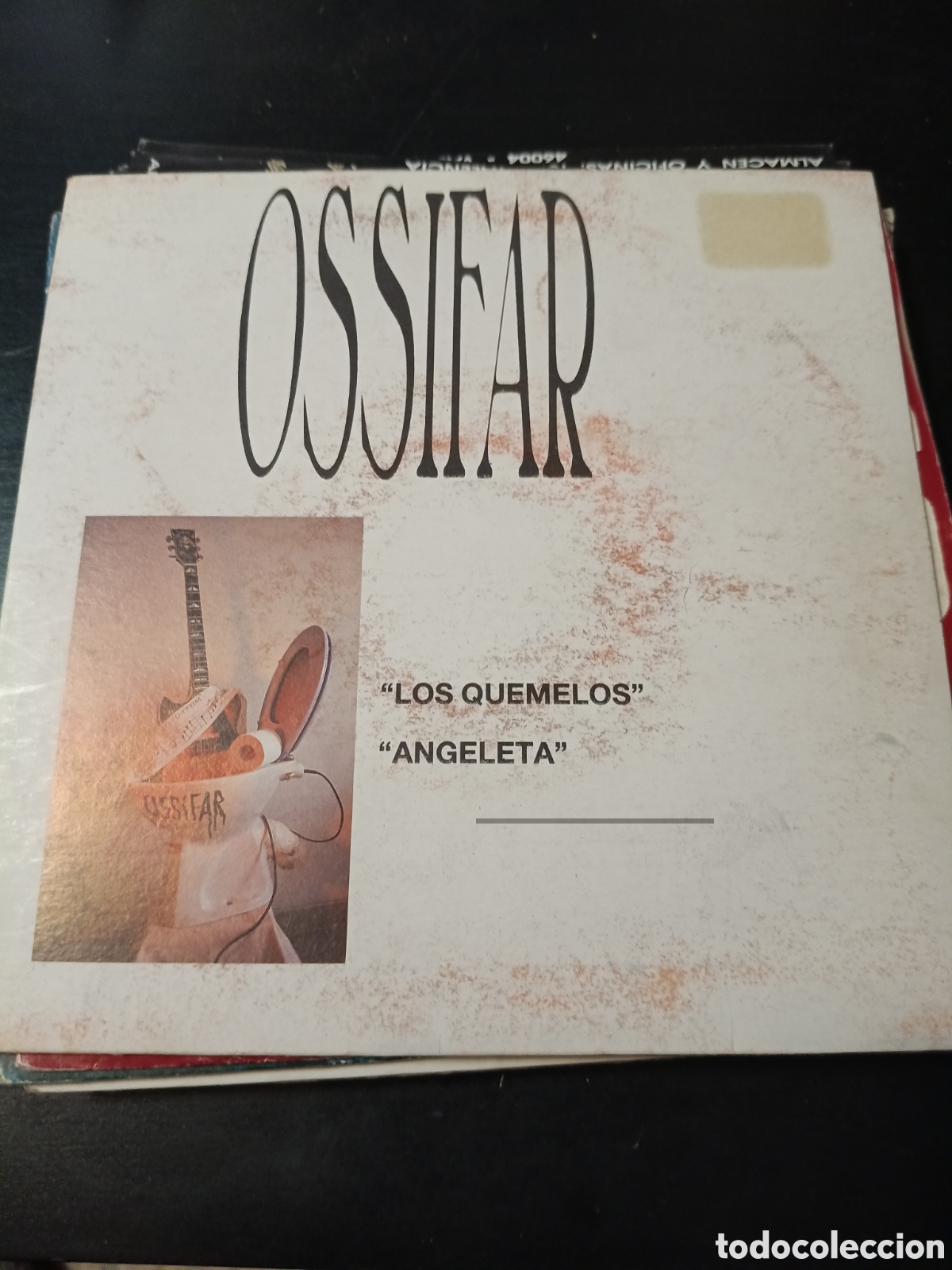 Discos de vinilo: Ossifar &ndash; Los Quemelos / Angeleta. Vinilo 7&rdquo; single 1990 Espa&ntilde;a