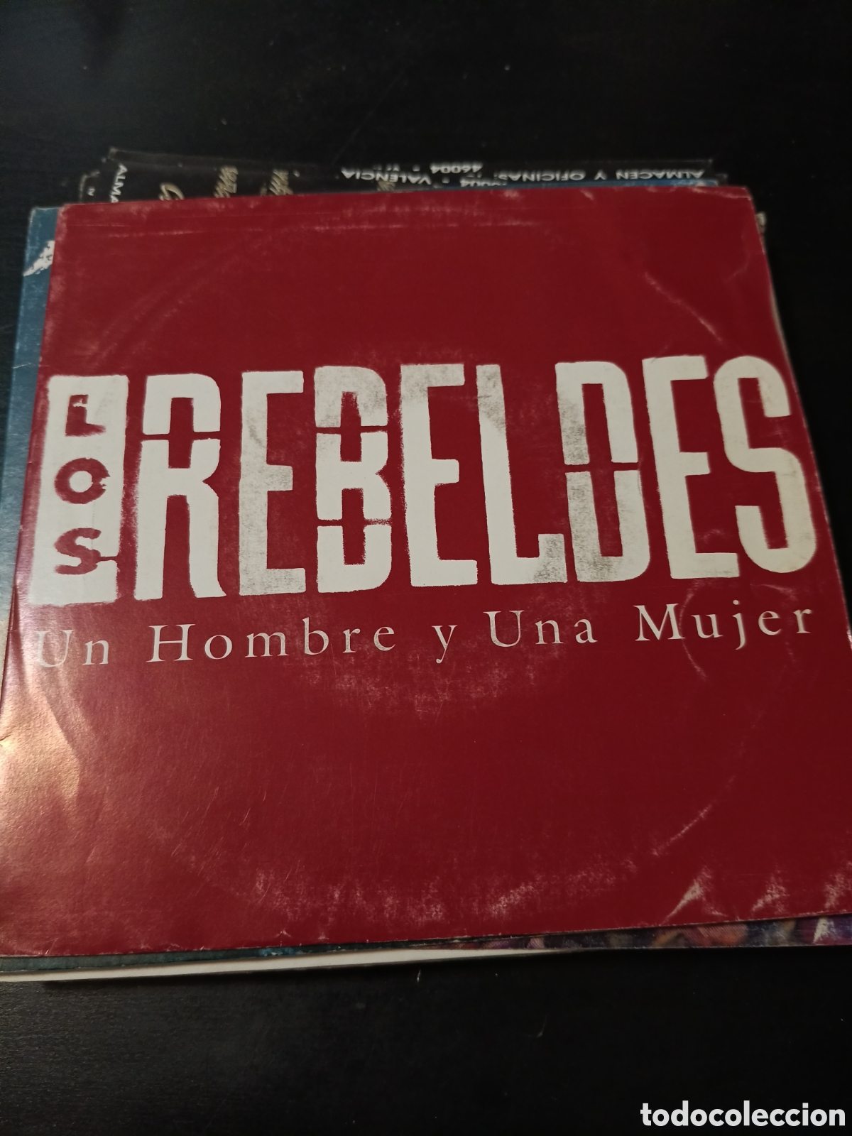 Discos de vinilo: Los Rebeldes &ndash; Un Hombre Y Una Mujer. Vinilo 7&rdquo; single promo 1990 Espa&ntilde;a