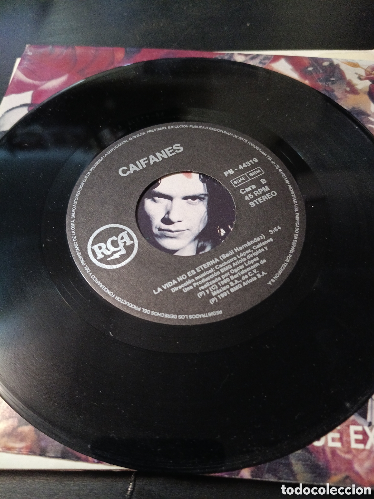 Discos de vinilo: Caifanes &ndash; La C&eacute;lula Que Explota. Vinilo 7&rdquo; single 1990 Espa&ntilde;a - Foto 4