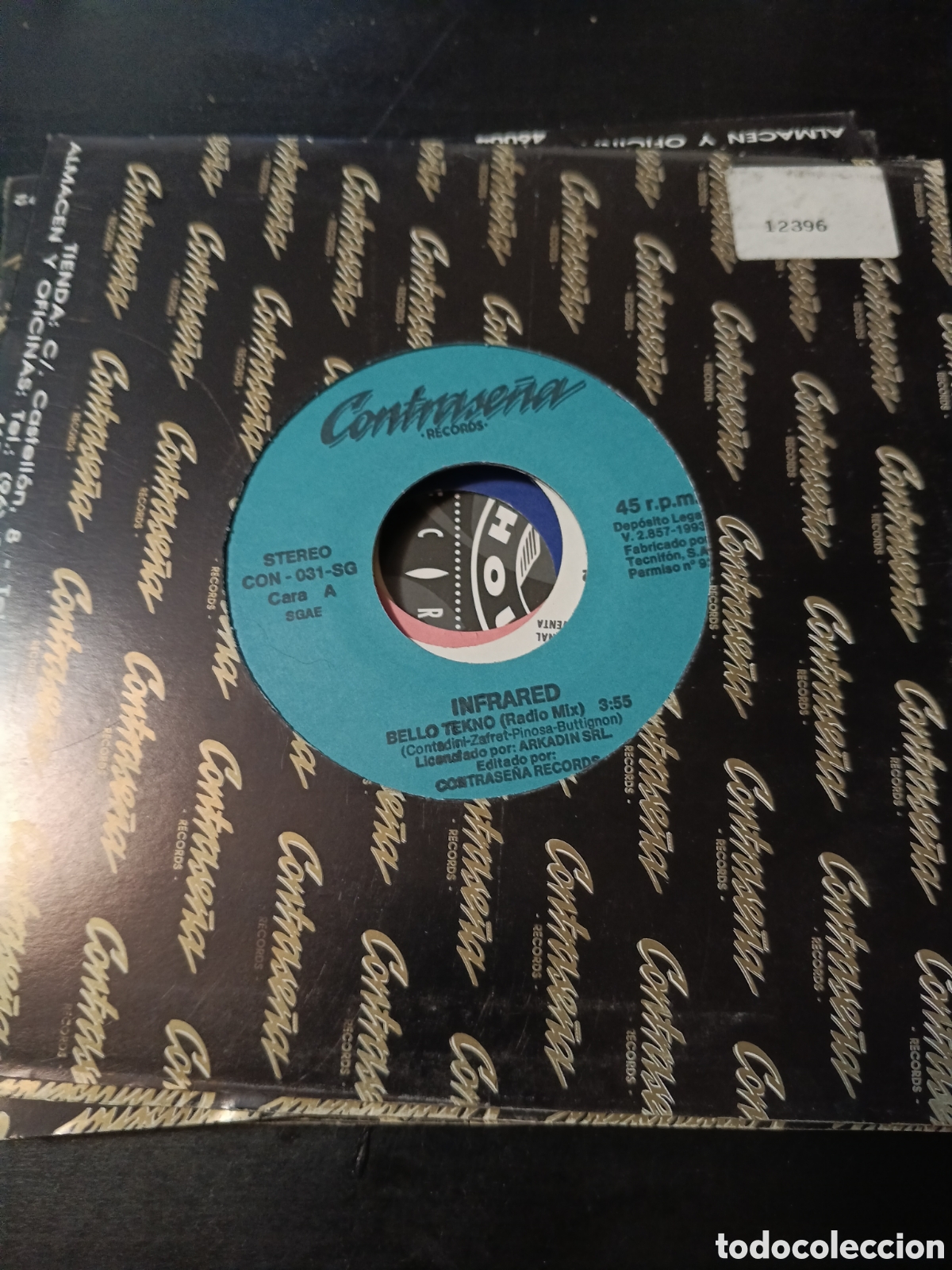 Discos de vinilo: Infrared &ndash; Bello Tekno. Vinilo 7&rdquo; single 1993 Espa&ntilde;a