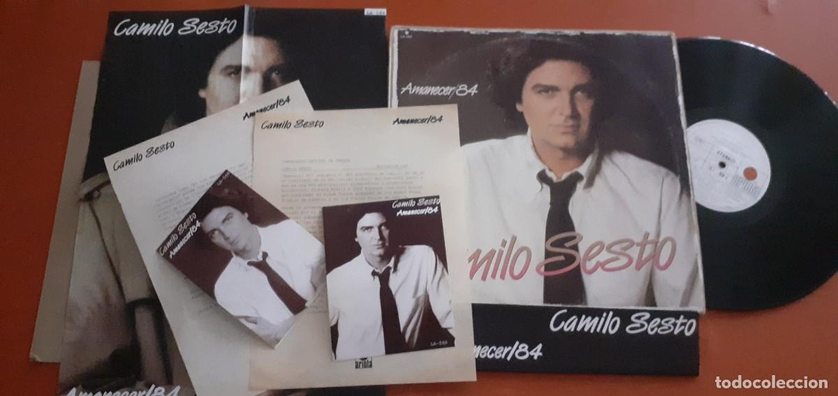 Discos de vinilo: Camilo Sesto-Amanecer 84-LP Mexico Comunicado de Prensa ARIOLA 1984
