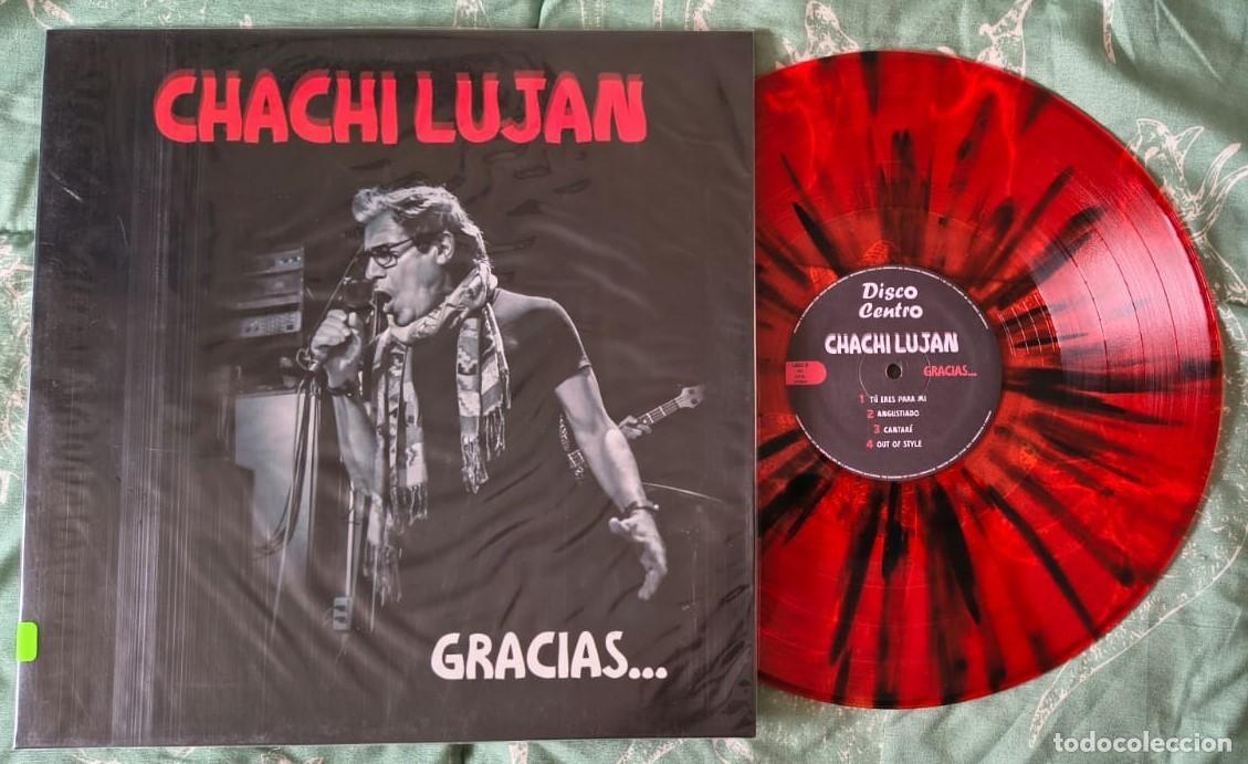 Discos de vinilo: Chachi Lujan &rdquo;Gracias&rdquo; compilado rojo splatter. Rock peruano
