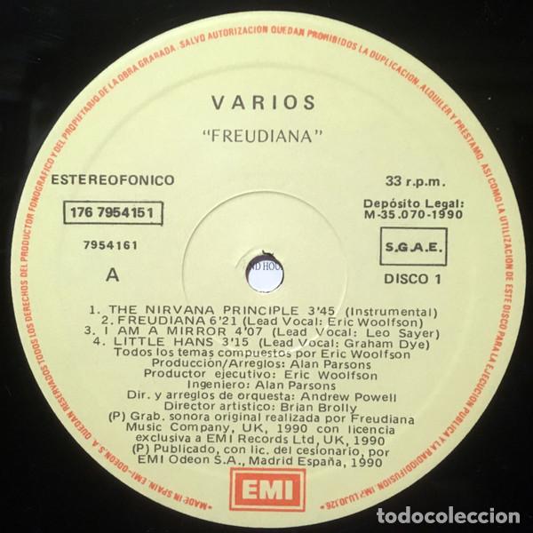 Discos de vinilo: The Alan Parsons Project, Freudiana - LP - Foto 4