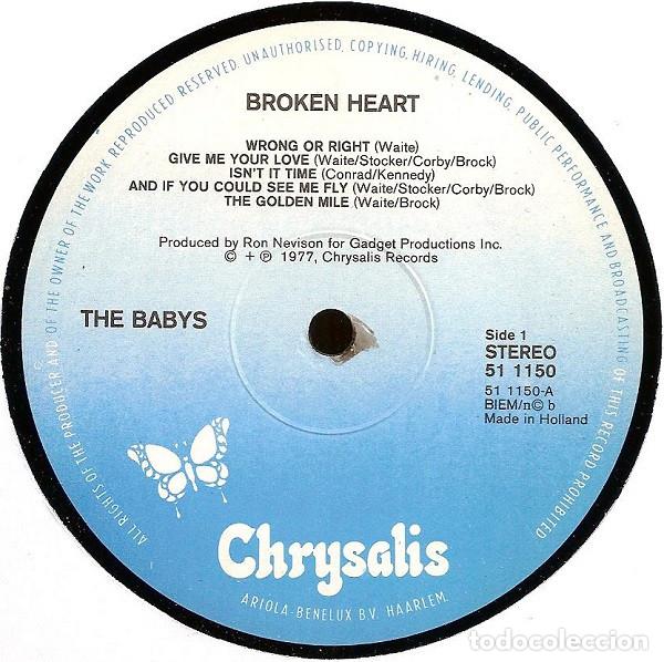 Discos de vinilo: The Babys, Broken Heart - LP - Foto 3