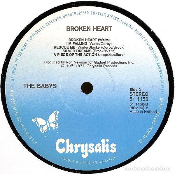 Discos de vinilo: The Babys, Broken Heart - LP - Foto 4