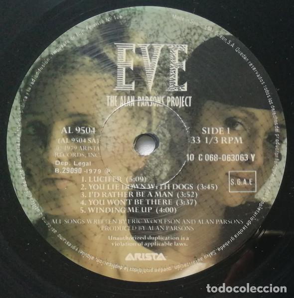 Discos de vinilo: The Alan Parsons Project, Eve - LP - Foto 6