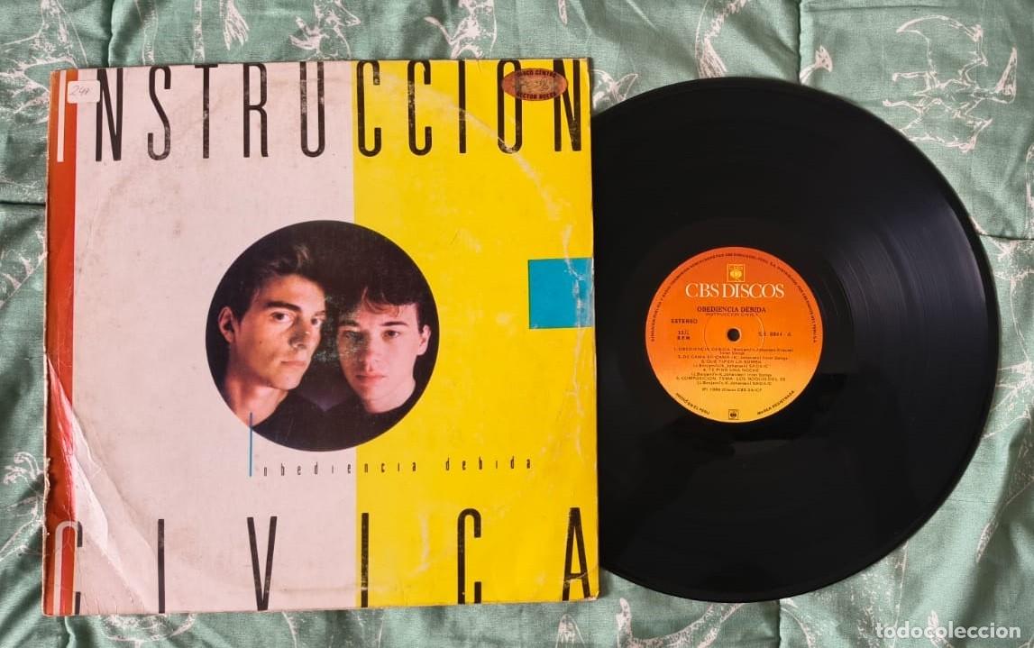 Discos de vinilo: Instruccion Civica &rdquo;Obediencia Debida&rdquo; Rock Argentino. Disco edicion peruana