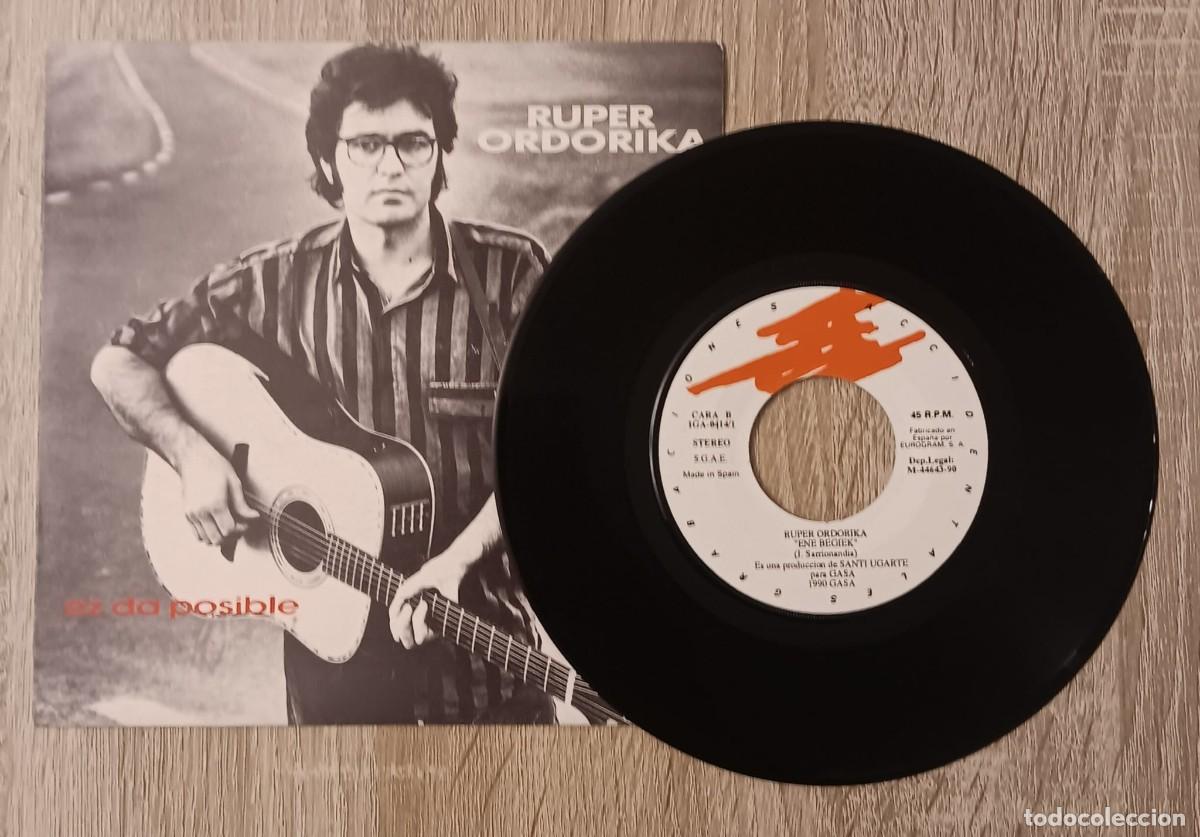 Discos de vinilo: DISCO DE VINILO LP SINGLE RUPER ORDORIKA EZ DA POSIBLE GASA 1990