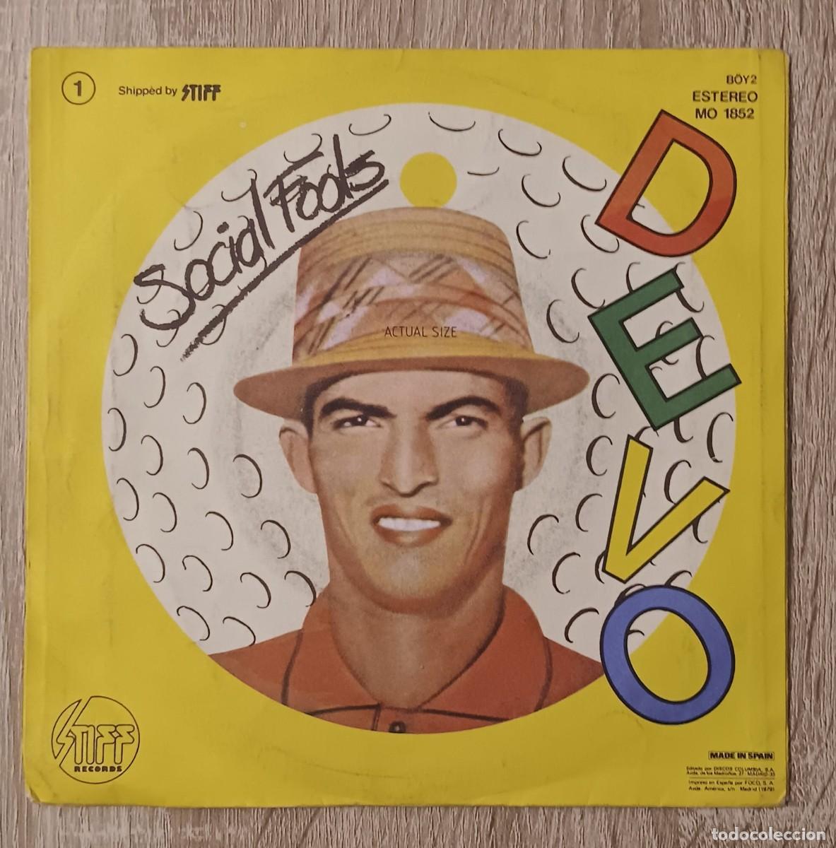 Discos de vinilo: DISCO DE VINILO LP SINGLE DEVO BE STIFF 1979 - Foto 2