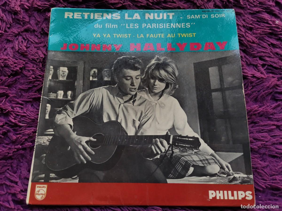 Vinyl records: Johnny Hallyday &ndash; Retiens La Nuit Vinilo 7&rdquo; EP 1962 France 432.739 BE