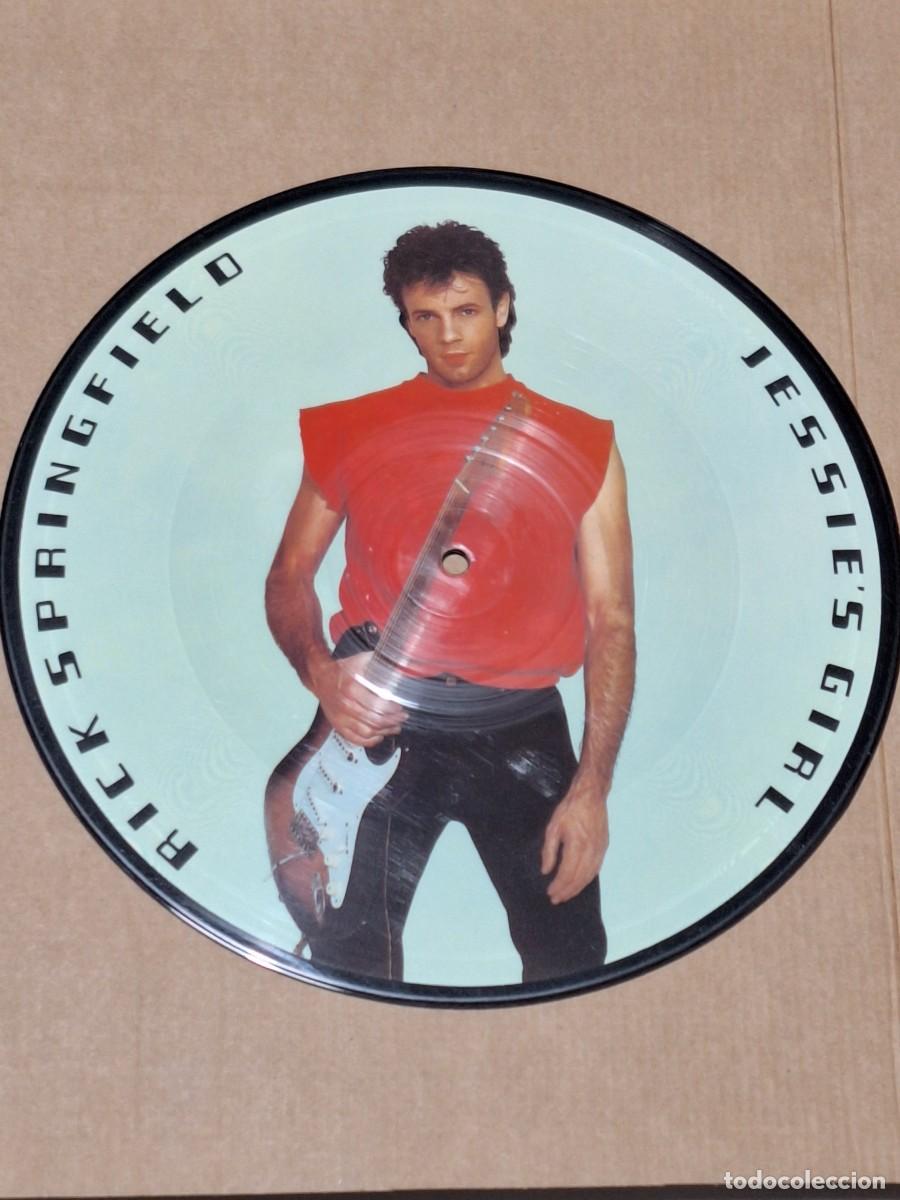 Discos de vinilo: Rick Springfield &lrm;&ndash; Jessie's Girl 10 pulgadas Picture Disc RCA &lrm;&ndash; PB 60142