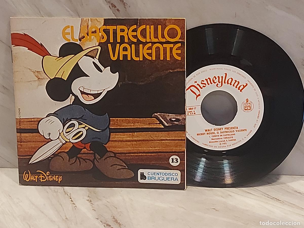 Dischi in vinile: WALT DISNEY | EL SASTRECILLO VALIENTE | CUENTODISCO BRUGUERA N.&ordm; 13 | 1972 | DE LUJO. ****