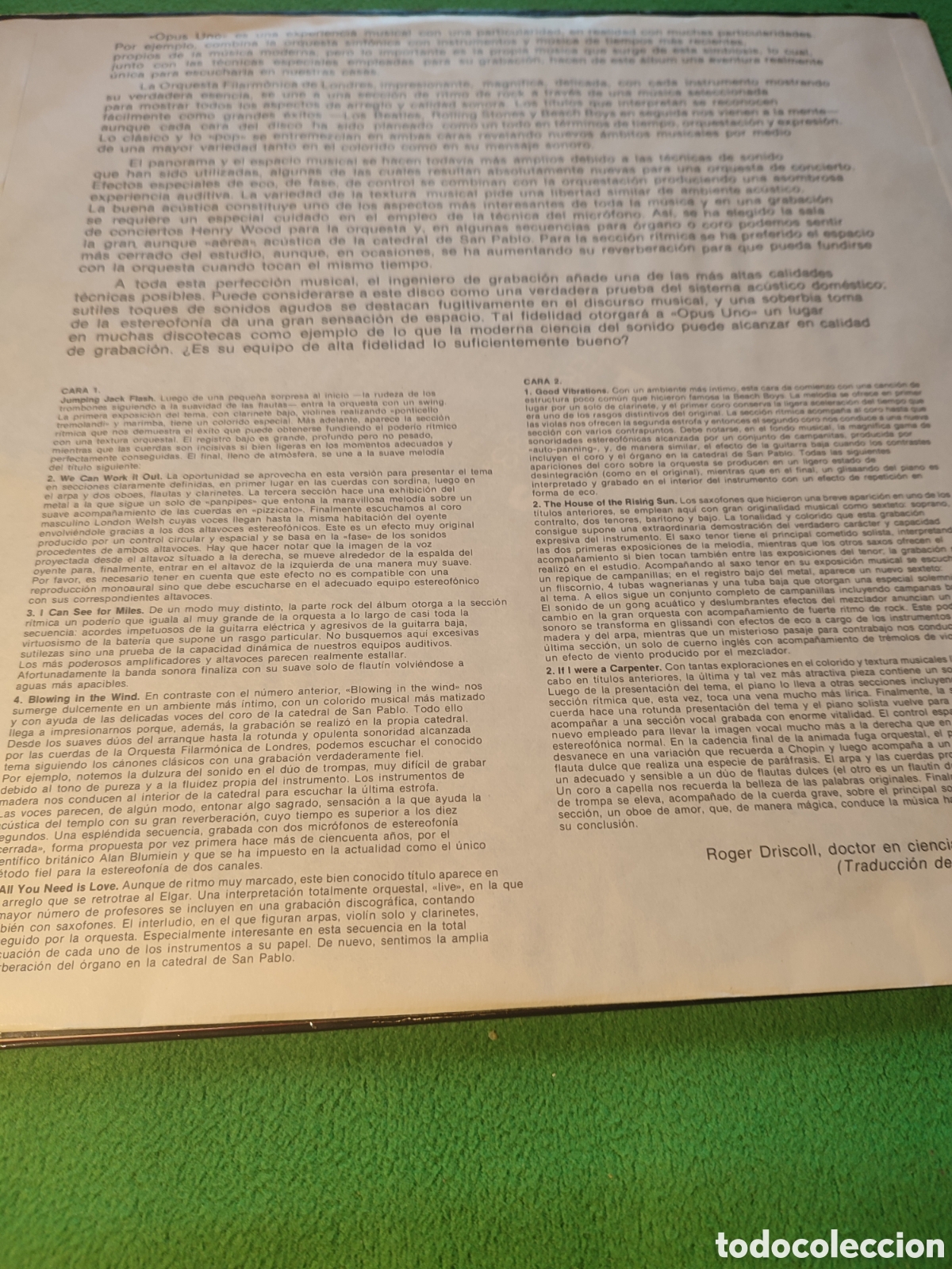 Discos de vinilo: London Philharmonic Orchestra - Opus one - Foto 2
