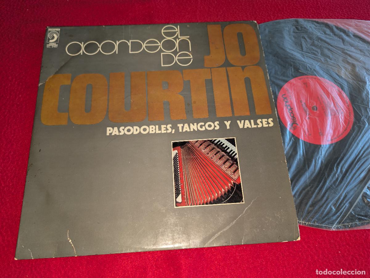 Dischi in vinile: JO COURTIN El acordeon de Pasadobles, tangos y valses LP 1972 Discophon ESPA&Ntilde;A SPAIN