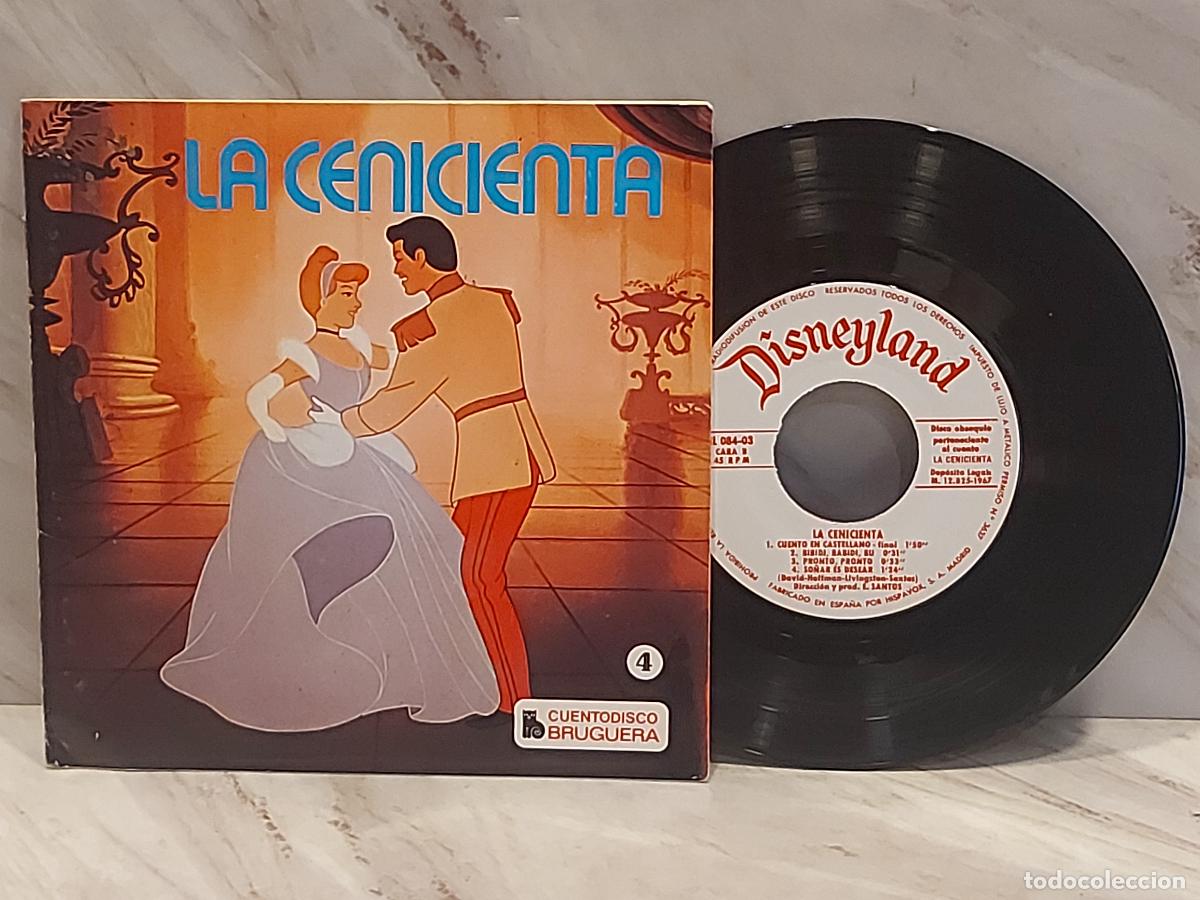 Dischi in vinile: LA CENICIENTA | WALT DISNEY | CUENTODISCO BRUGUERA N.&ordm; 4 | HISPAVOX 1967 | LUJO****