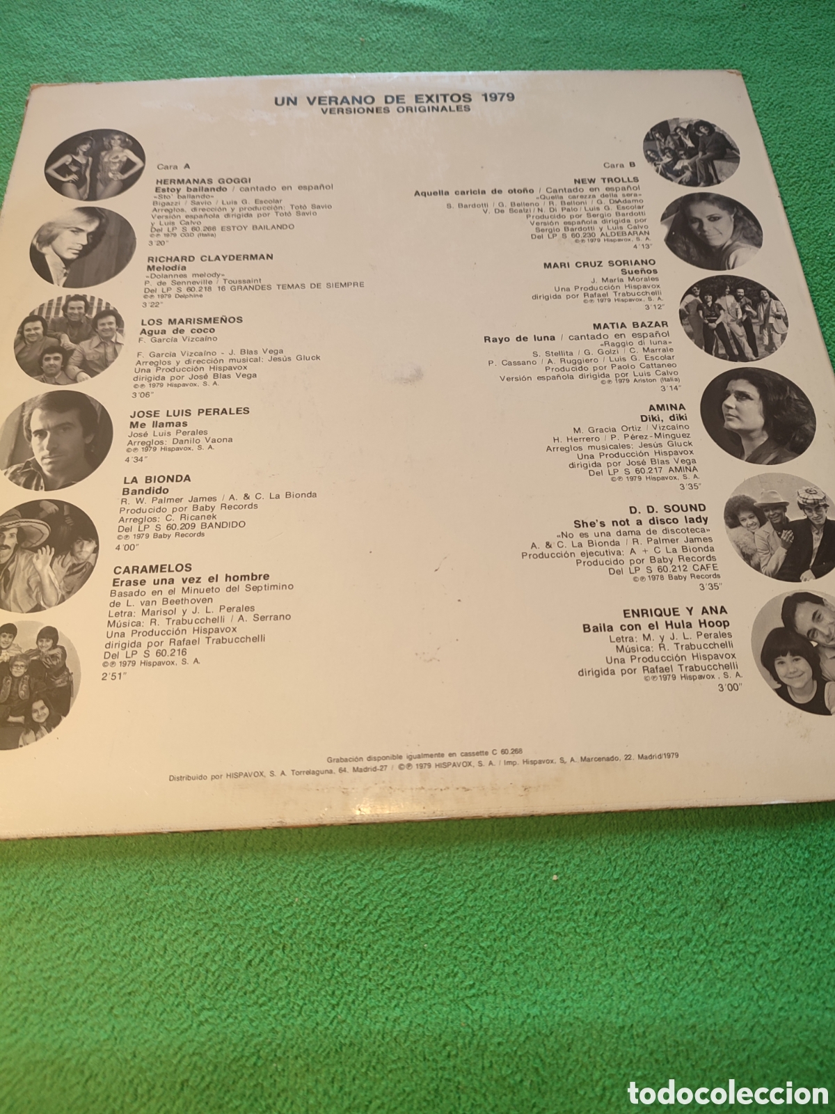 Discos de vinilo: Un verano de &eacute;xitos 1979- Varios Hispavox - Foto 2
