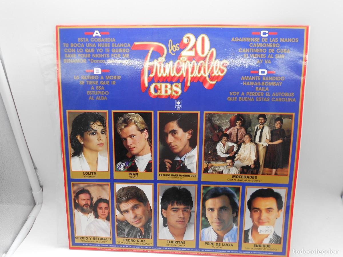 Discos de vinilo: disco los 20 principalescbs 2 discos - Foto 2
