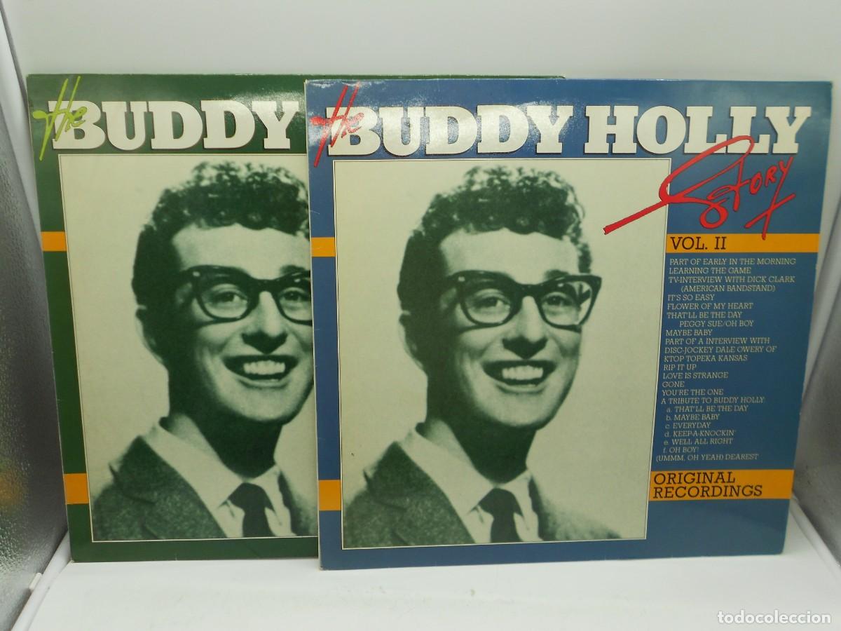 Discos de vinilo: disco buddy holly 2 discos salto en una cancion del disco 1 pero no se engancha