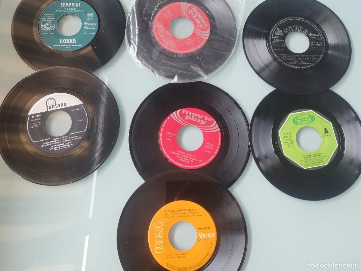 Discos de vinilo: Lote 7 Discos Vinilo Single/EP 7&rdquo; A&ntilde;os 60-70 Sin Portada (RCA, Fontana, Movieplay, Sonoplay, Cetra.