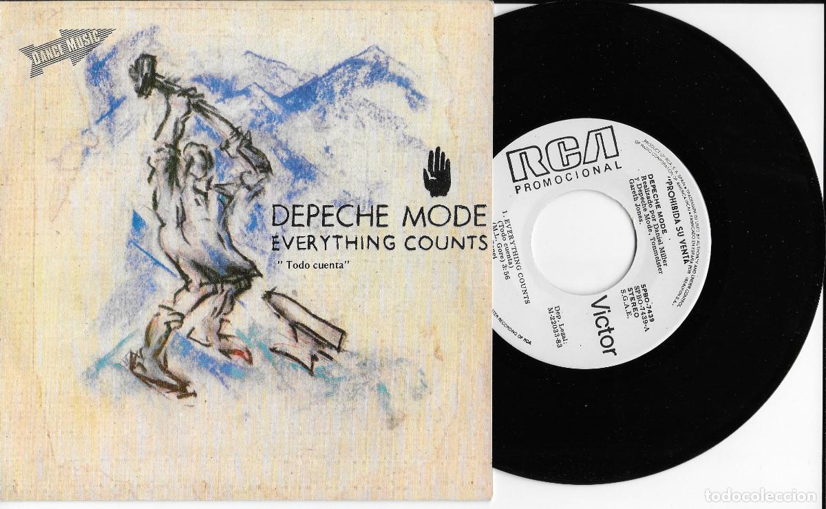 Discos de vinilo: DEPECHE MODE 7&rdquo; SPAIN PROMO 45 EVERYTHING COUNTS 1983 SINGLE VINILO ELECTRONIC SYNTH POP BUEN ESTADO
