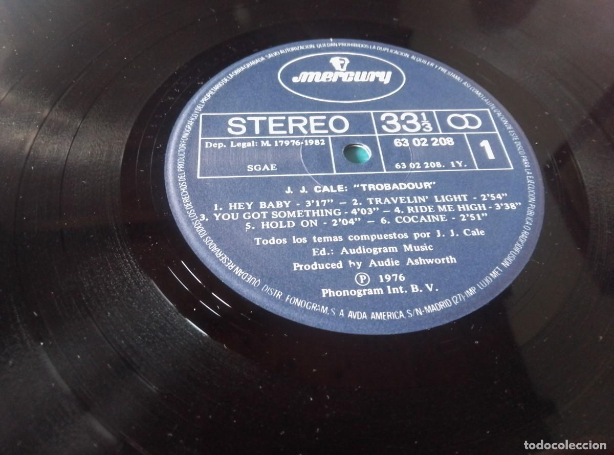 Discos de vinilo: JJ CALE TROBADOUR 1976 LP L 32 33 - Foto 3