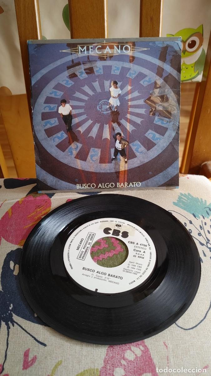 Discos de vinilo: MECANO-SINGLE BUSCO ALGO BARATO-PROMO UNA CARA