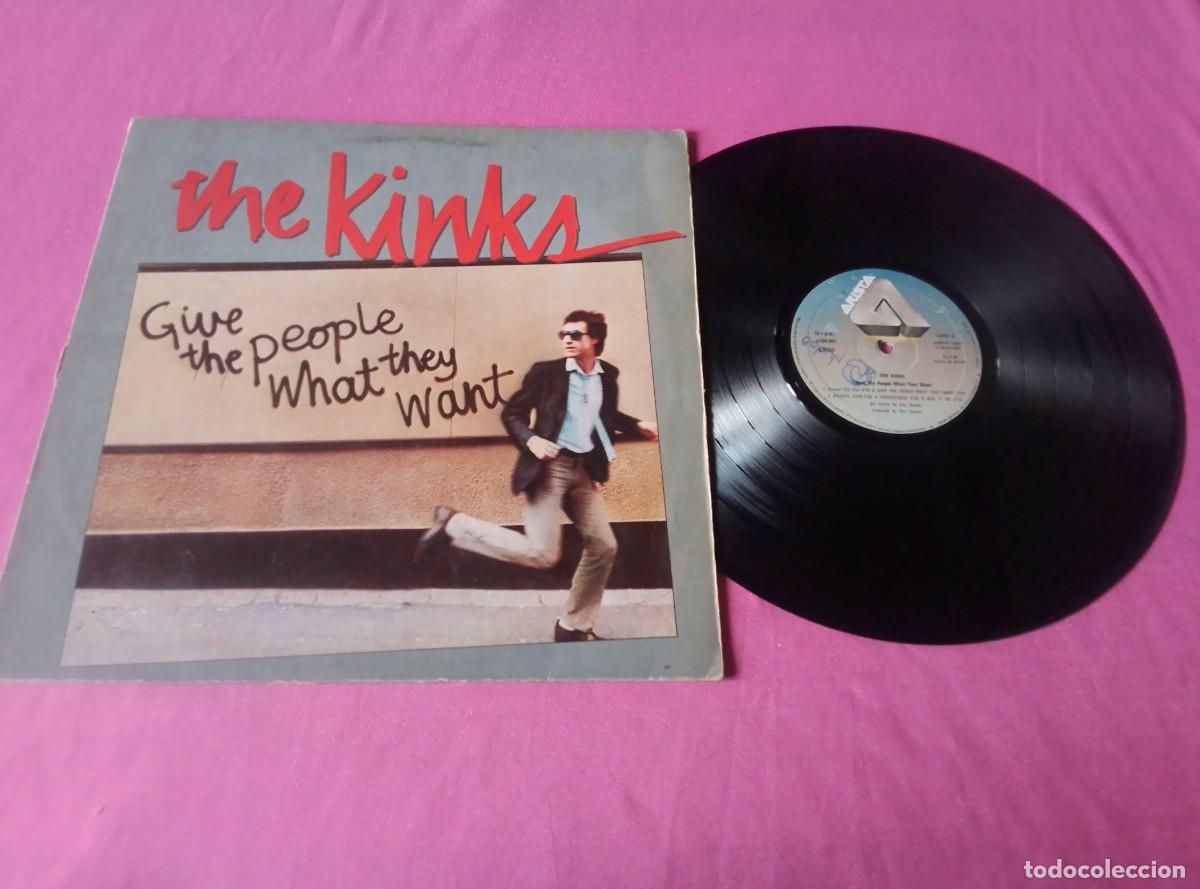 Discos de vinilo: THE KINKS GIVE THE PEOPLE WHAT THEY WANT 1981 LP L 32 33