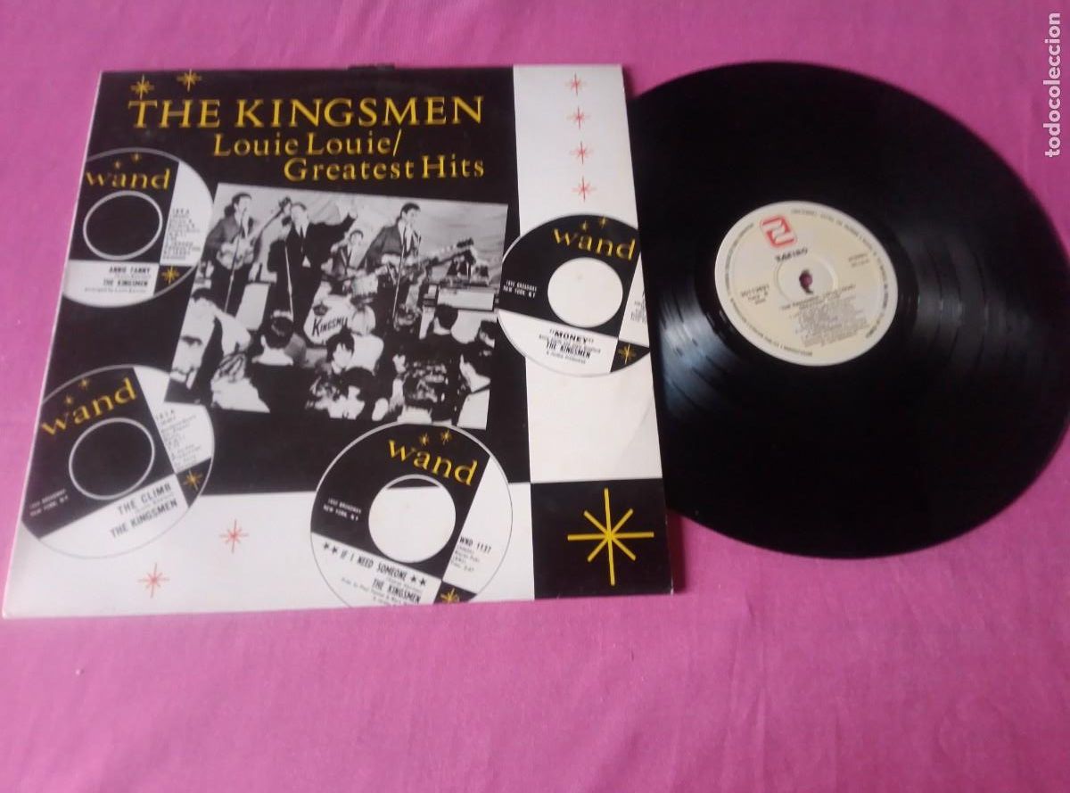 Discos de vinilo: THE KINGSMEN LOUIE LOUIE GREATS HITS 1990 LP L 32 33