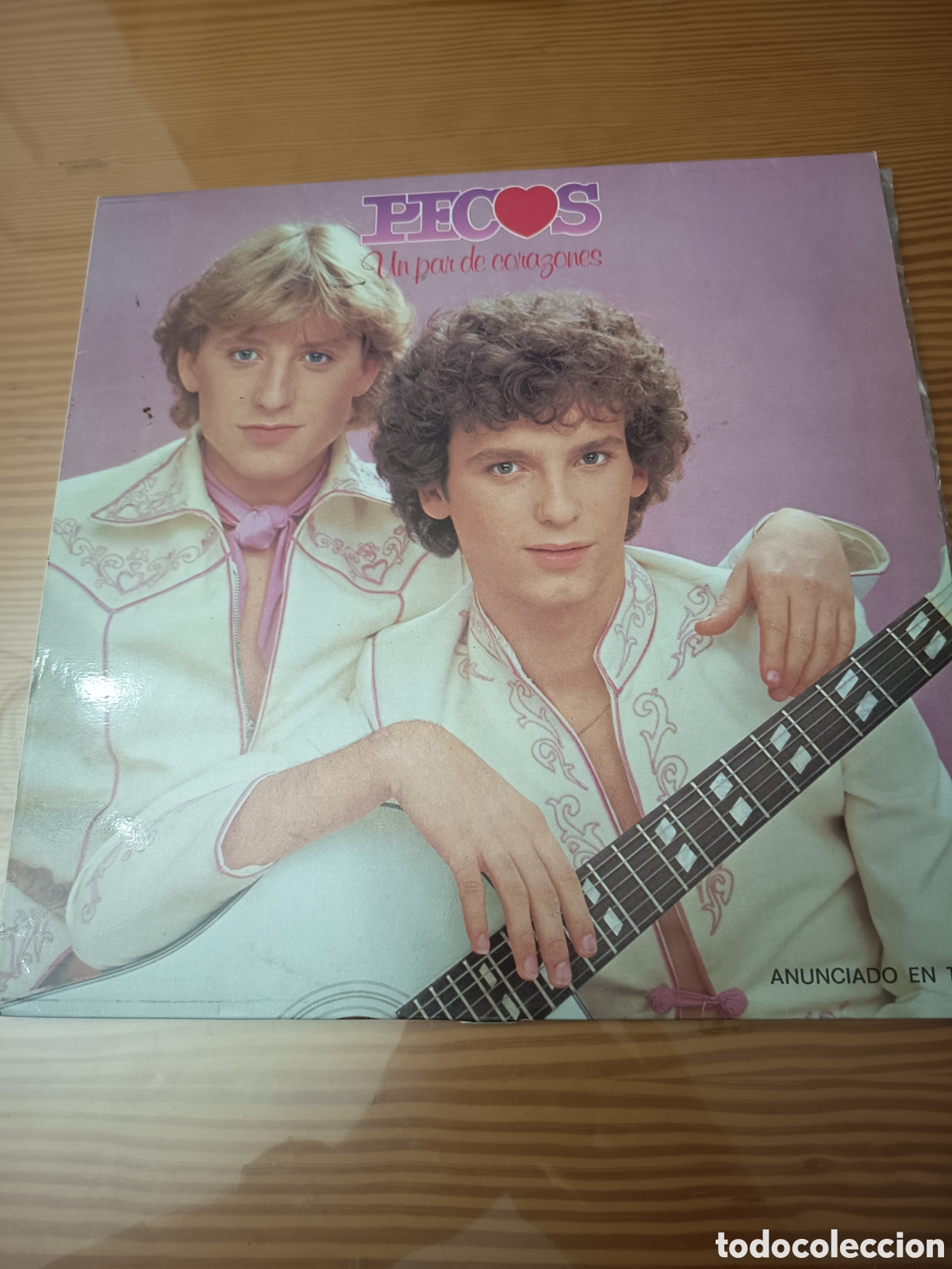 Discos de vinilo: Disco vinilo LP de Pecos &rdquo; Un Par De Corazones &rdquo; , primera edici&oacute;n espa&ntilde;ola de 1979,como nuevo