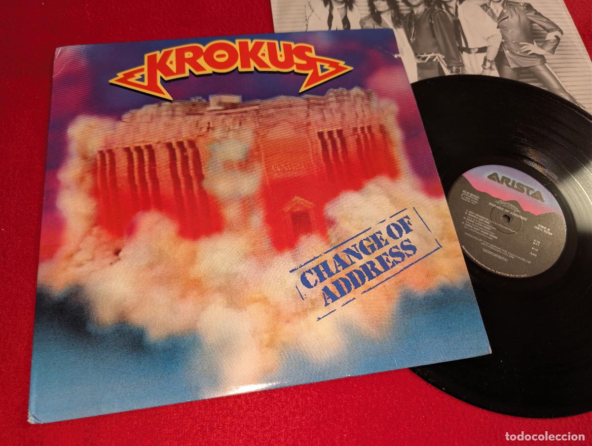 Discos de vinilo: KROKUS Change of Address LP 1986 Arista USA US