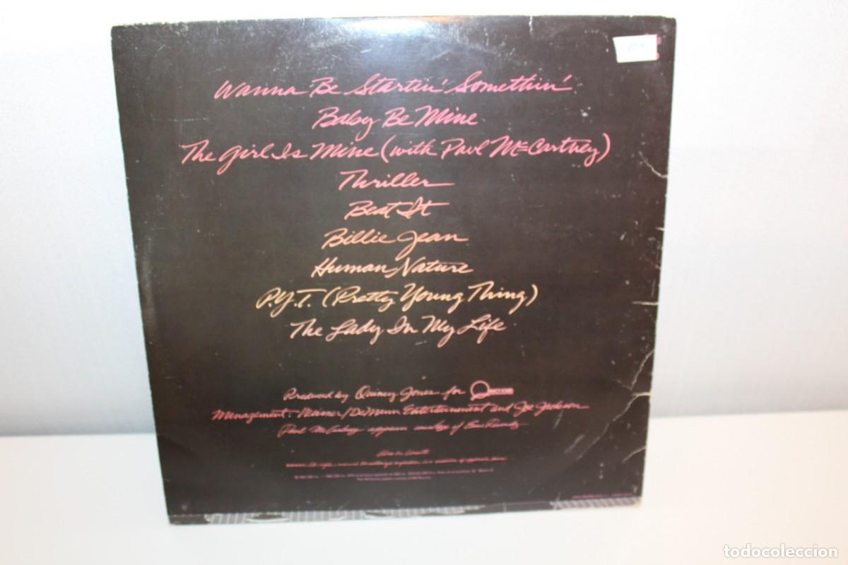 Discos de vinilo: LP MICHAEL JACKSON - TRILLER - Foto 2