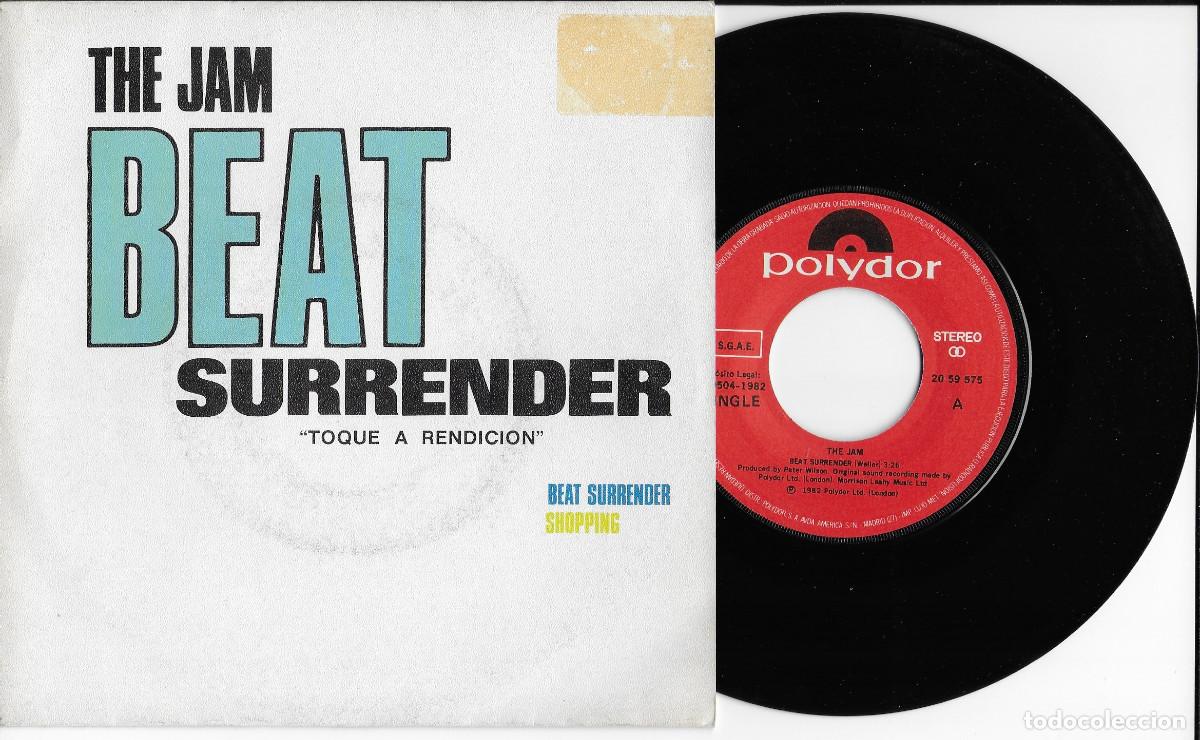 Discos de vinilo: THE JAM 7&rdquo; SPAIN 45 BEAT SURRENDER + SHOPPING 1982 SINGLE VINILO ROCK FUNK MOD SOUL BUEN ESTADO MIRA