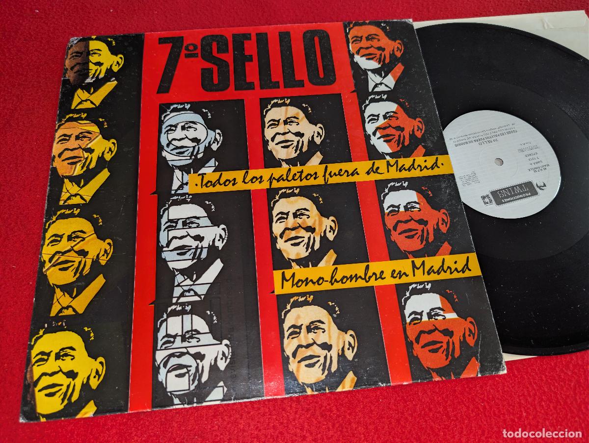 Discos de vinilo: 7&ordm; SELLO SEPTIMO Todos los paletos fuera de Madrid +1 12'' MX 1985 Twins MOVIDA