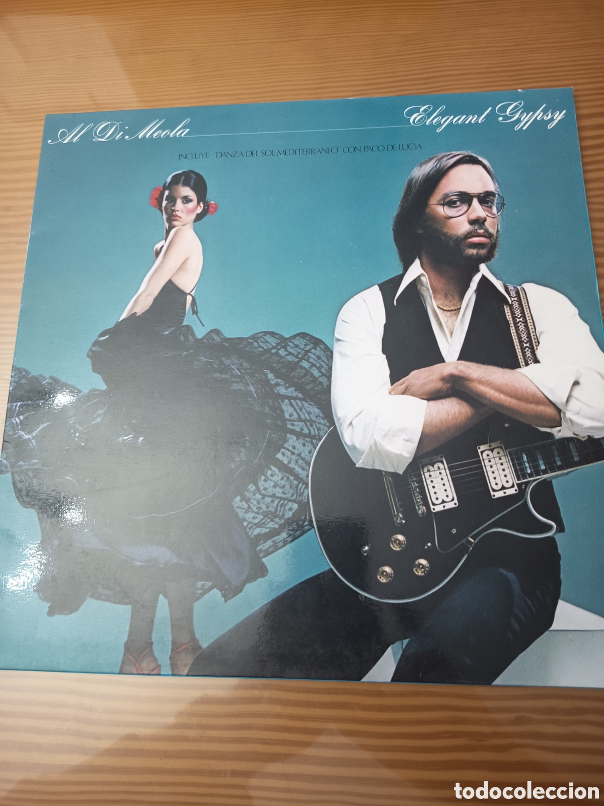 Discos de vinilo: Disco vinilo LP de Al Di Meola &rdquo; Elegant Gipsy &rdquo; ,primera edici&oacute;n espa&ntilde;ola,absolutamente como nuevo